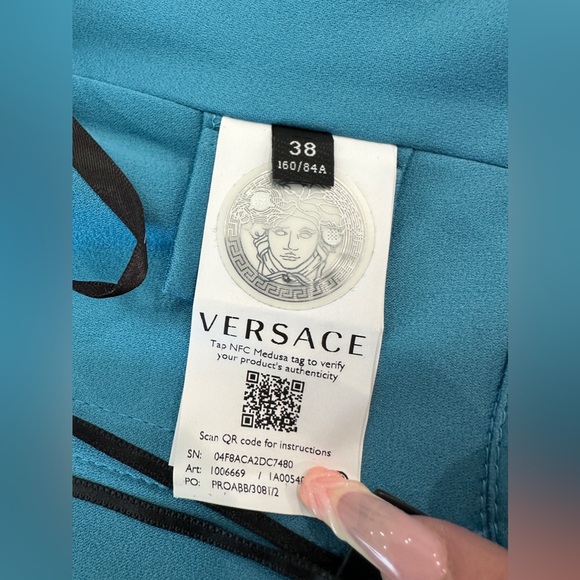 Versace Satin Medusa Corset Zippered Bustier - Picture 7 of 7